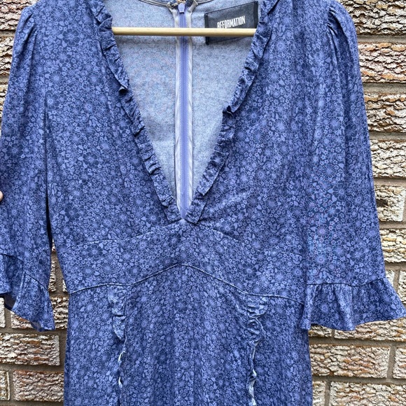 Prarie Sexy Tea Dress - Reformation Suri Dress - Picture 8 of 14